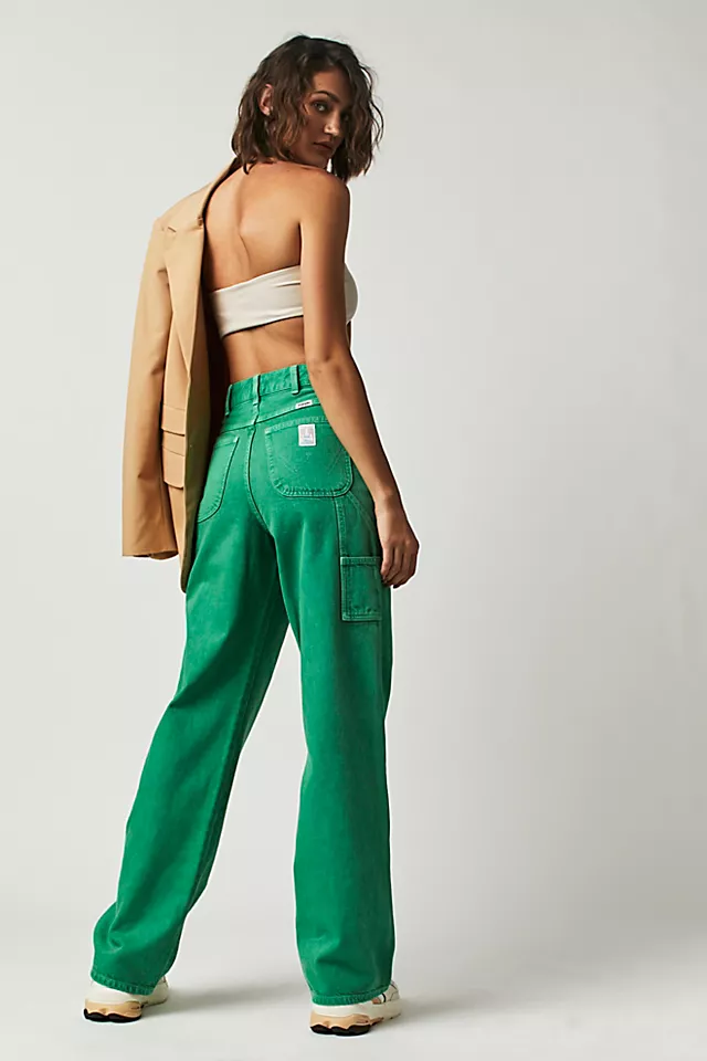 Wrangler Casey Jones Carpenter Jeans Bright Green