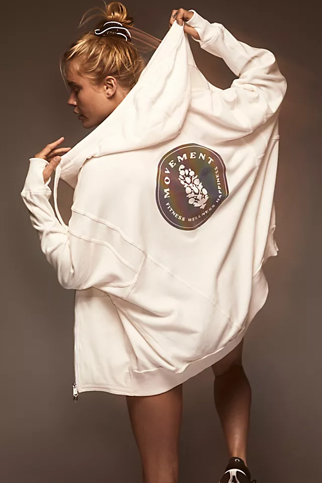 All Your Love Logo Reflective Hoodie Bright White Combo