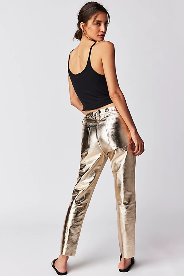 OneTeaspoon Heartbreak Hotel Pants Gold