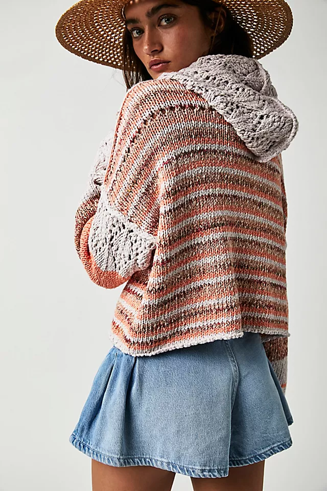 Meave Hoodie Peach Bloom Combo