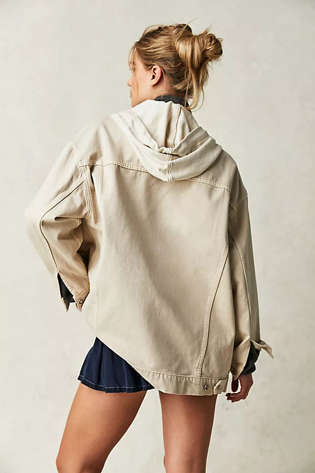 Flawless Hooded Denim Jacket Conch