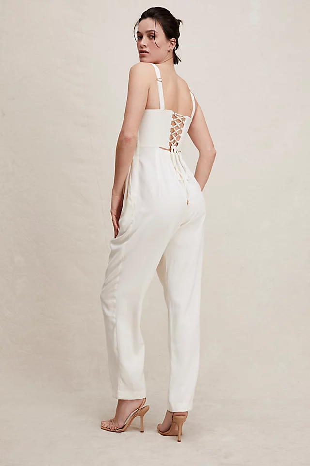 Sabina Musayev Rosa Jumpsuit White