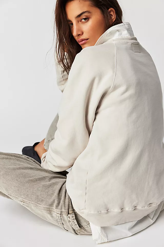 Classic Crew Sweatshirt Stone Oakland