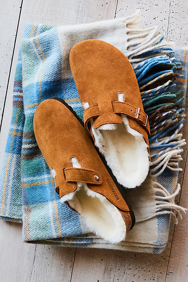 Boston Shearling Birkenstock Mink