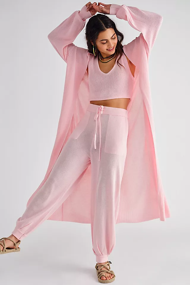 Living In This Sweater Set Pink Dogwood