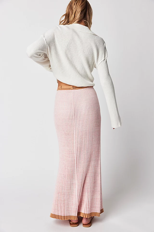 Esme Knit Midi Skirt Dusk