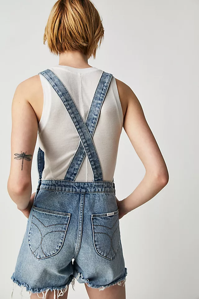 Rolla's Original Short Overalls Sylvie Blue Wash