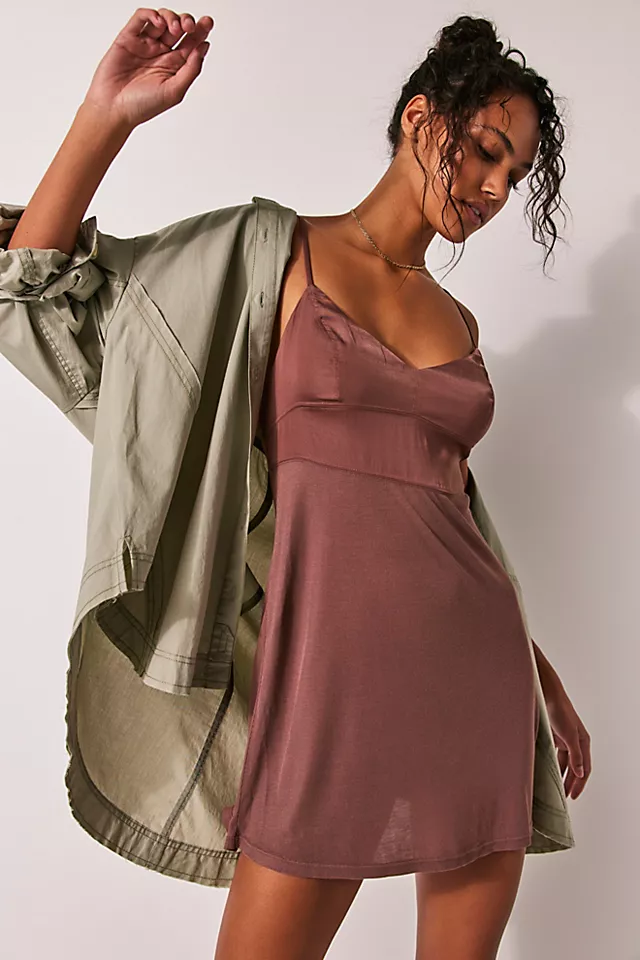 Night We Met Mini Slip Withered Rose