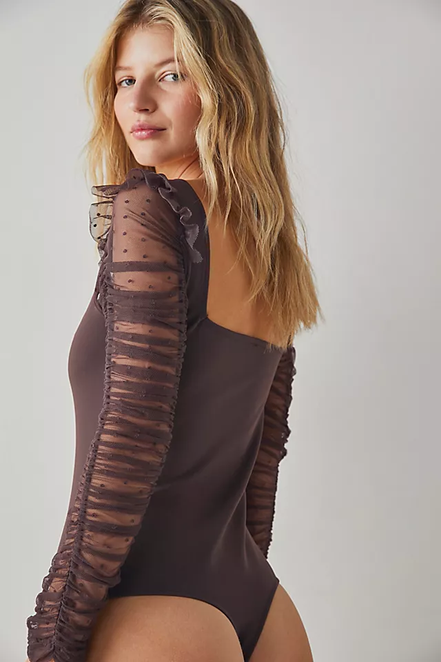 Must Be Love Bodysuit Chocolate Merlot