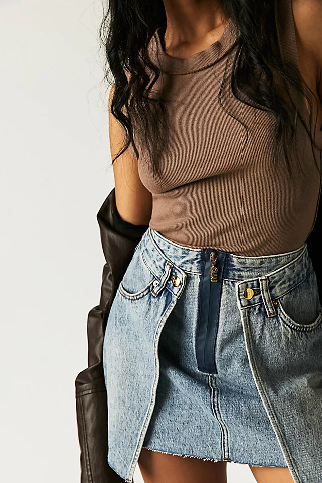 Ksubi Double Skirt Vintage Blue