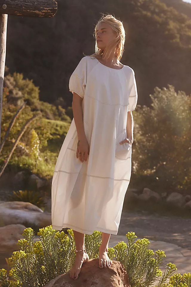 Adriane Midi Dress Ivory Combo