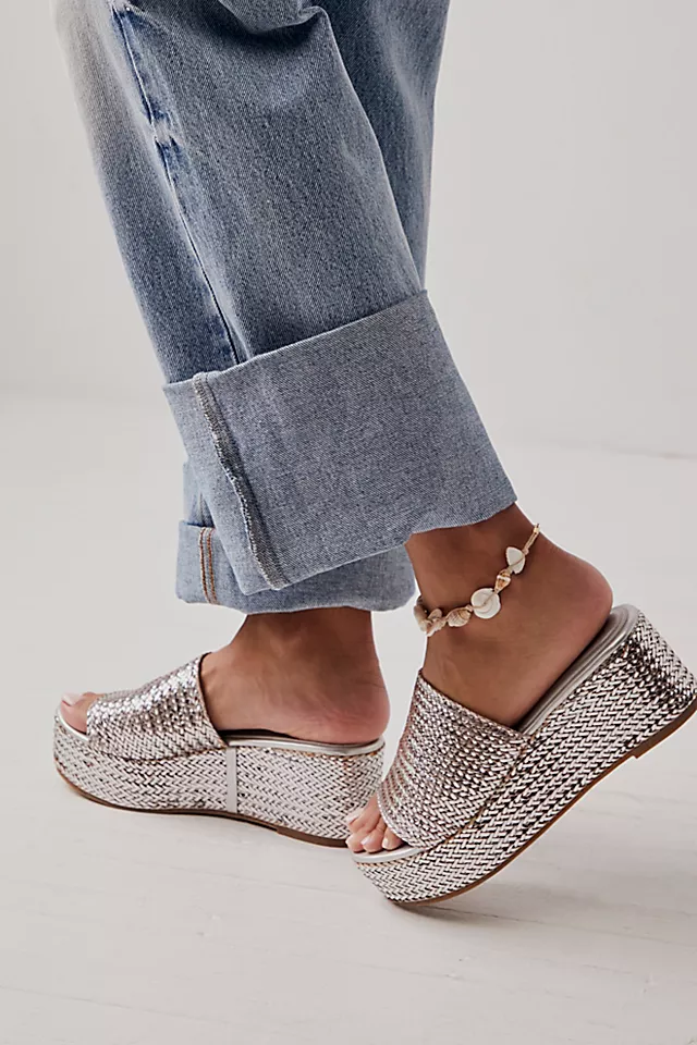 Westport Woven Platforms Silver