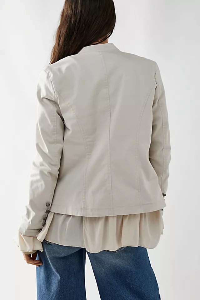 Ruffles Romance Jacket Natural
