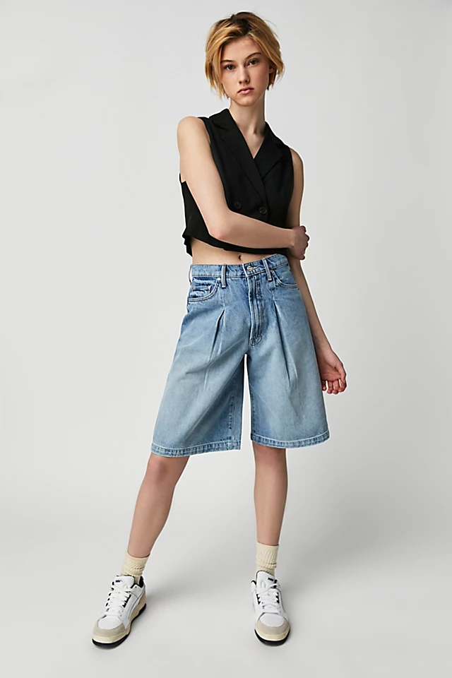 MOTHER The Pleated Undercover Shorts Bucket List