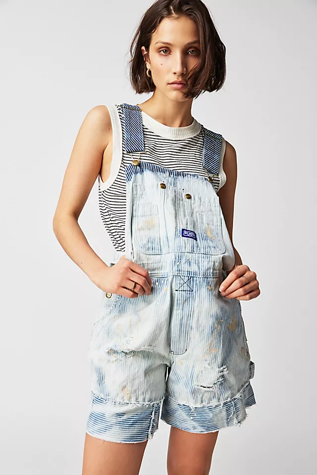 Tricia Fix Railroad Shortalls Stripe