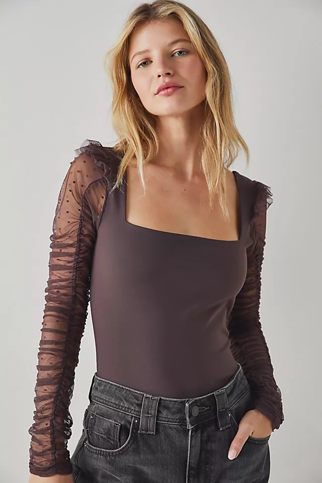 Must Be Love Bodysuit Chocolate Merlot