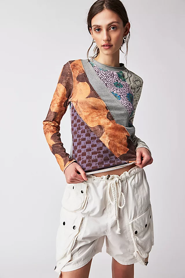 Weekday Night Tee Rust Lilac Combo