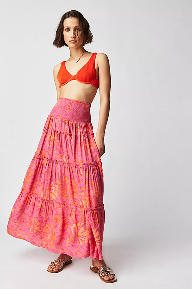 Jen's Pirate Booty Garden Party Circle Skirt Dragonfruit