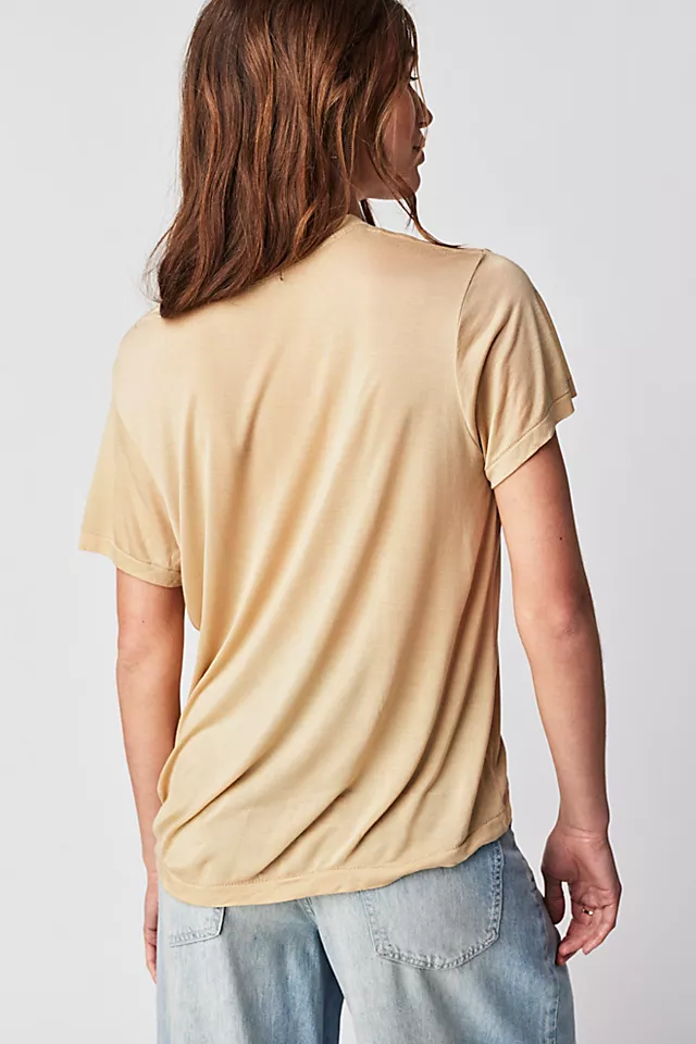 Junk Food Snoopy Let's Roll Tee Camel