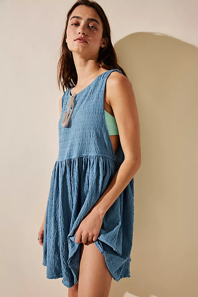 I'm Still Obsessed Sleeveless Mini Dress Coastal