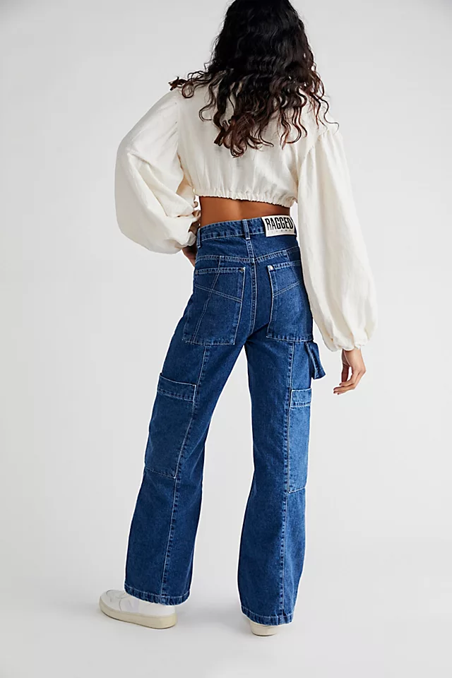 The Ragged Priest Shapeshifter Combat Jeans Indigo