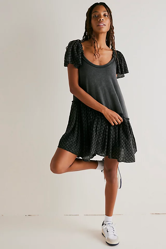 Wanderlust Mini Dress Washed Black