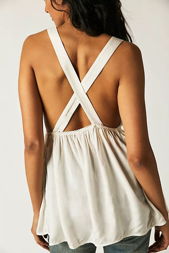 Lizzy Lace Babydoll Tank Champagne Dream