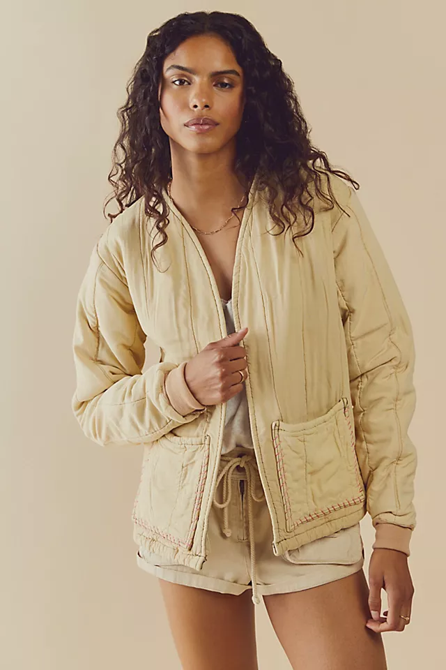 Tricia Fix Blissful Military Liner Jacket Cream