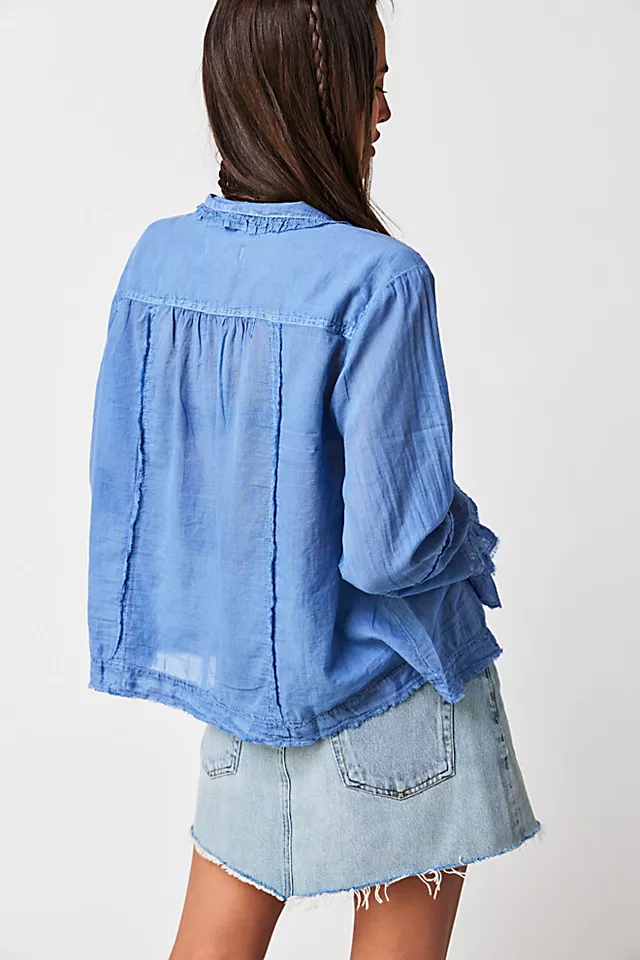 Savannah Ruffle Buttondown Brighter Days