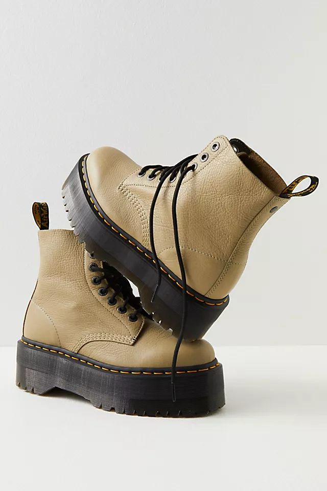 1460 Pascal Max Boots Pale Olive