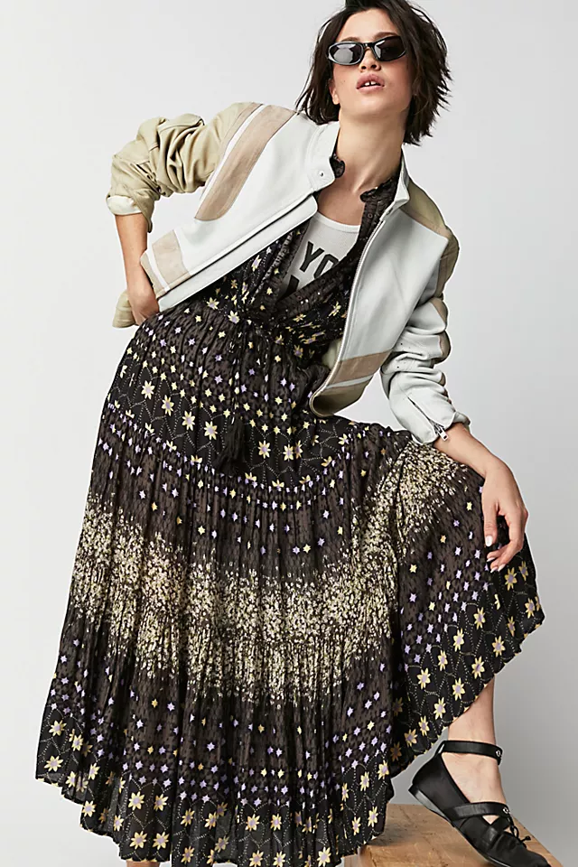 Rare Feelings Maxi Dress Cocoa Combo