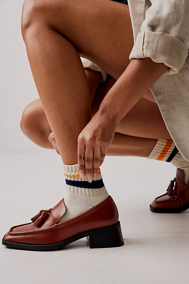 Vagabond Blanca Kiltie Loafers Cinnamon