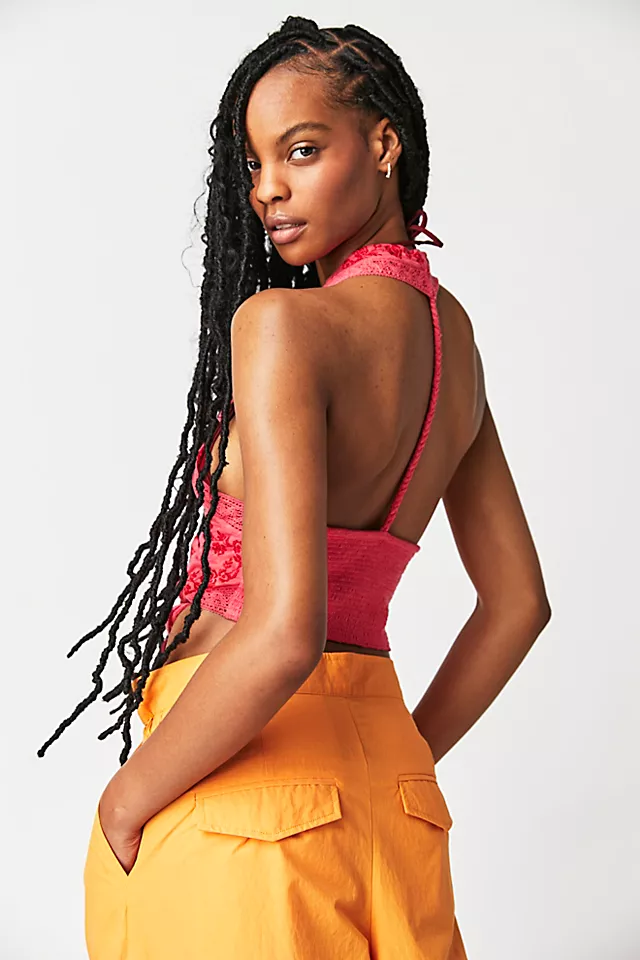 How's It Going Halter Top Miami Beet Combo