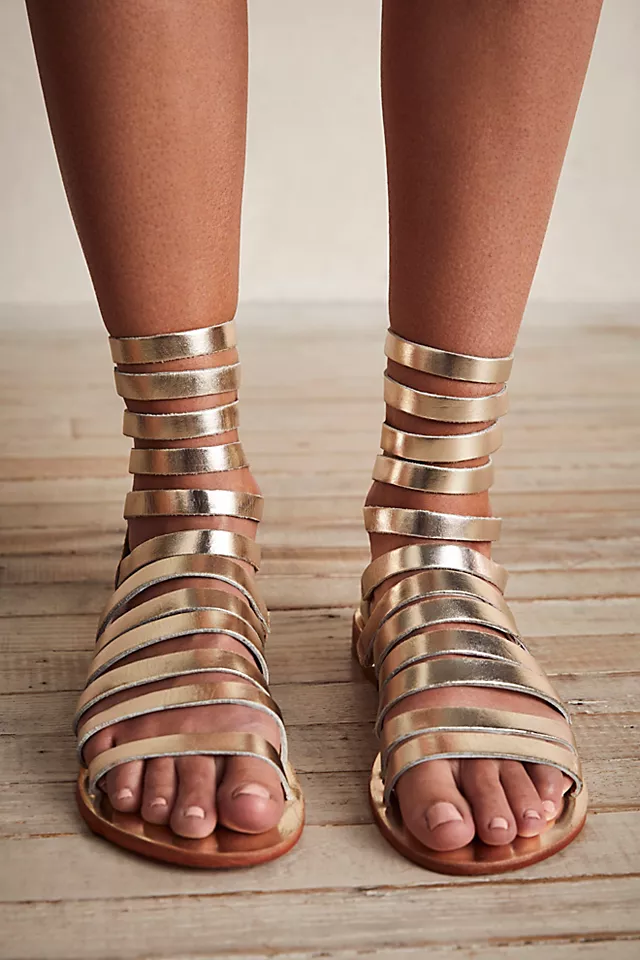 Lucia Gladiator Sandals Platinum