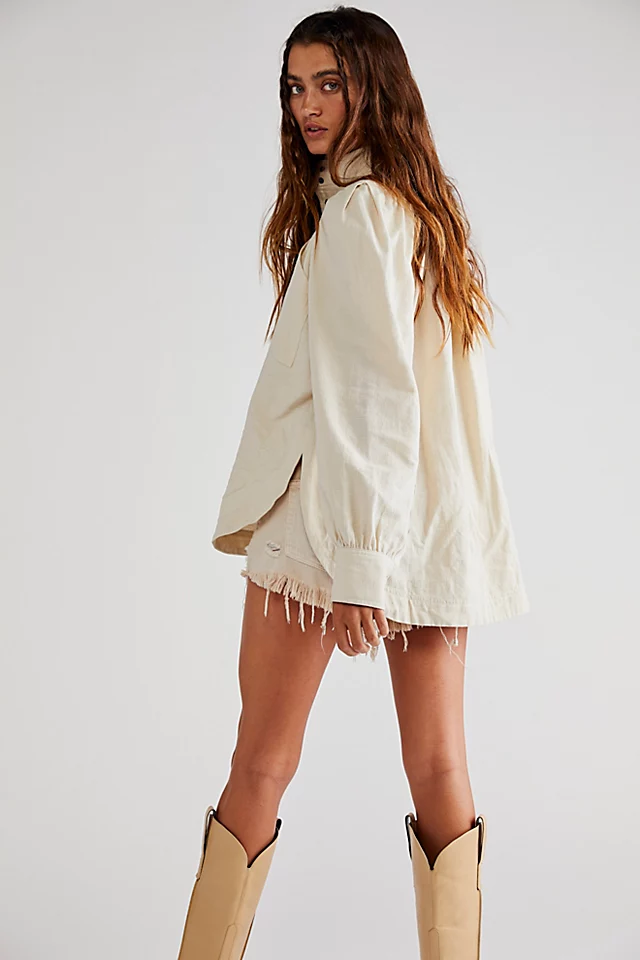 Shona Joy Priscila Utilty Shirt Crema