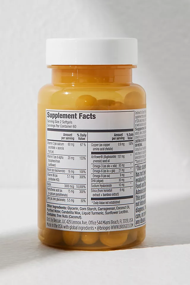 Briogeo B Well Omega + Biotin Hair Supplements Destined For Density