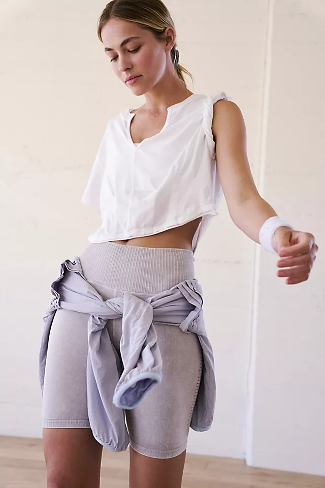 Cinched In Tee Painted White