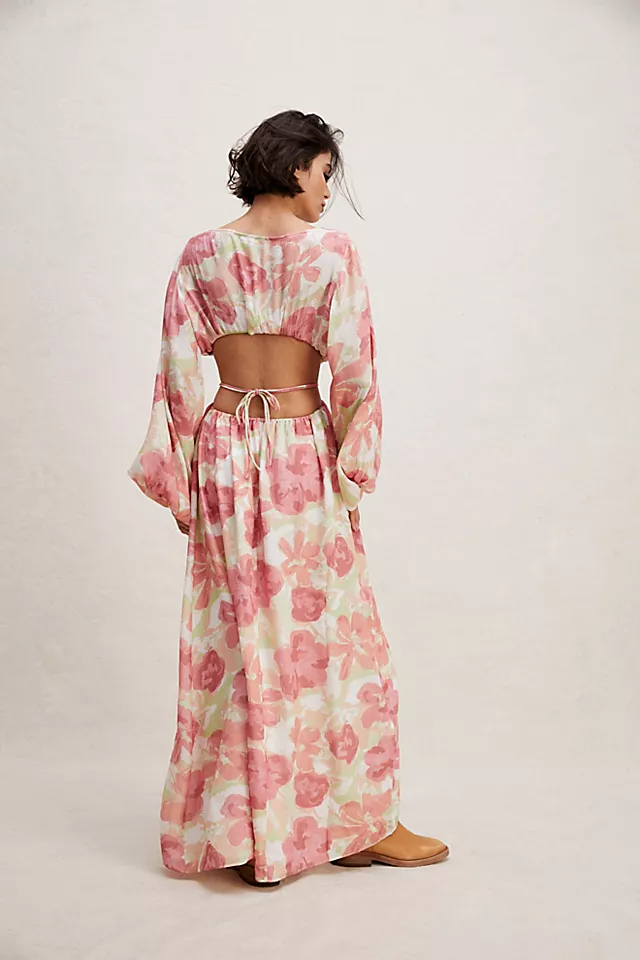 Significant Other Naomi Maxi Dress Watercolor Floral