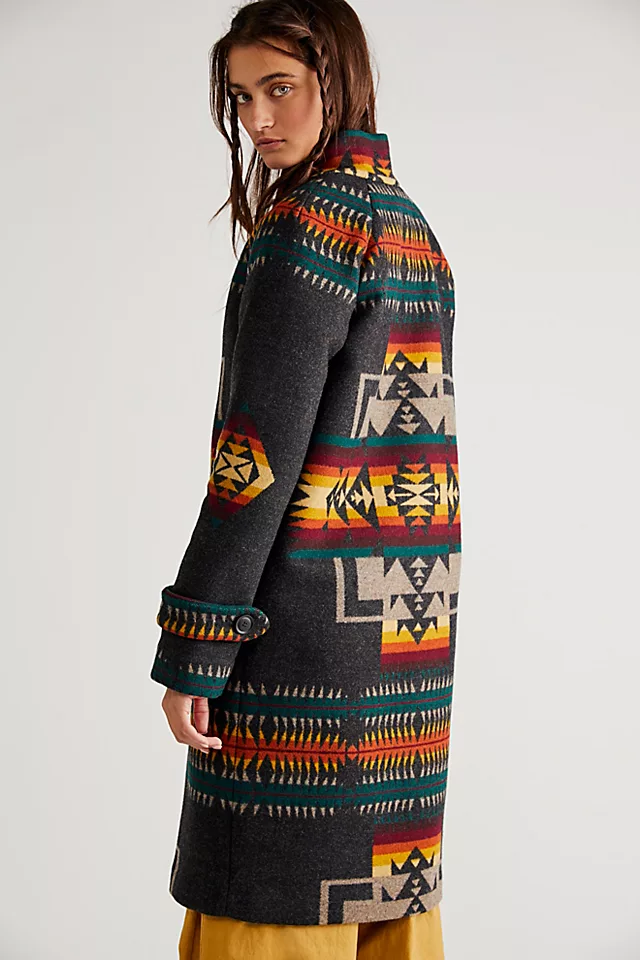 Archive Coat Charcoal Jacquard