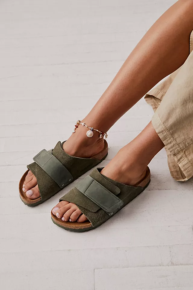 Kyoto Birkenstock Sandals Thyme Suede