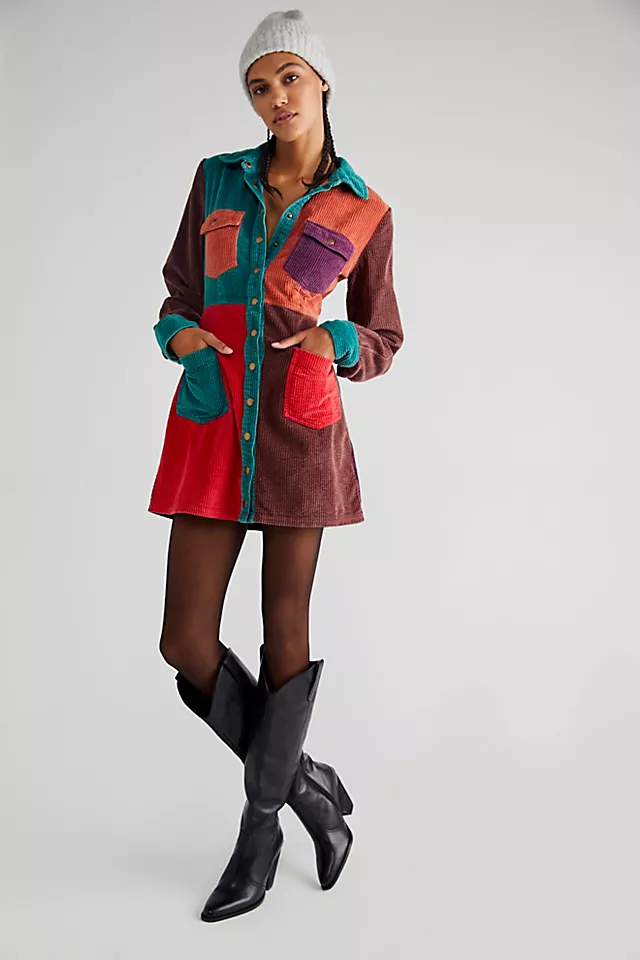 Color Me Cord Dress Multi Combo