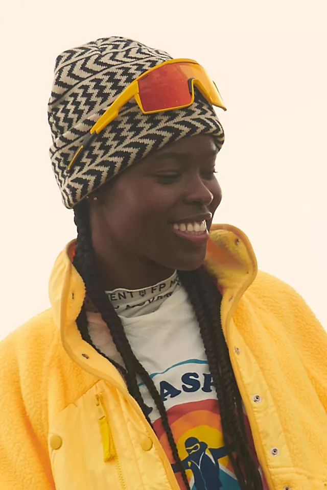 Autumn Chevron Beanie Natural