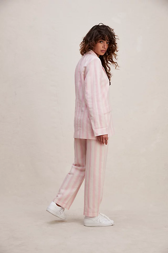 Rita Row Wilson Garon Suit Pink Stripes