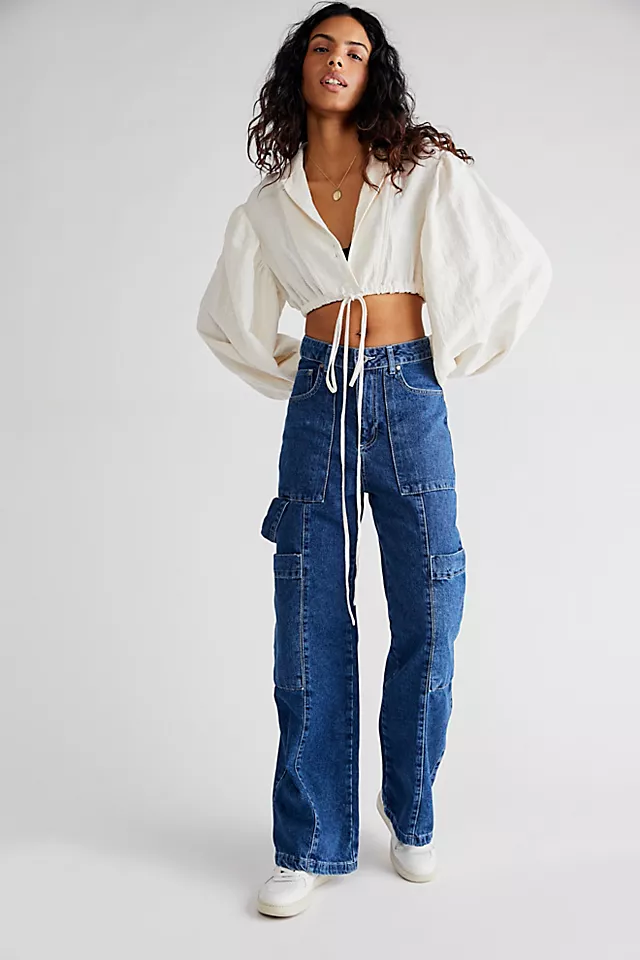 The Ragged Priest Shapeshifter Combat Jeans Indigo