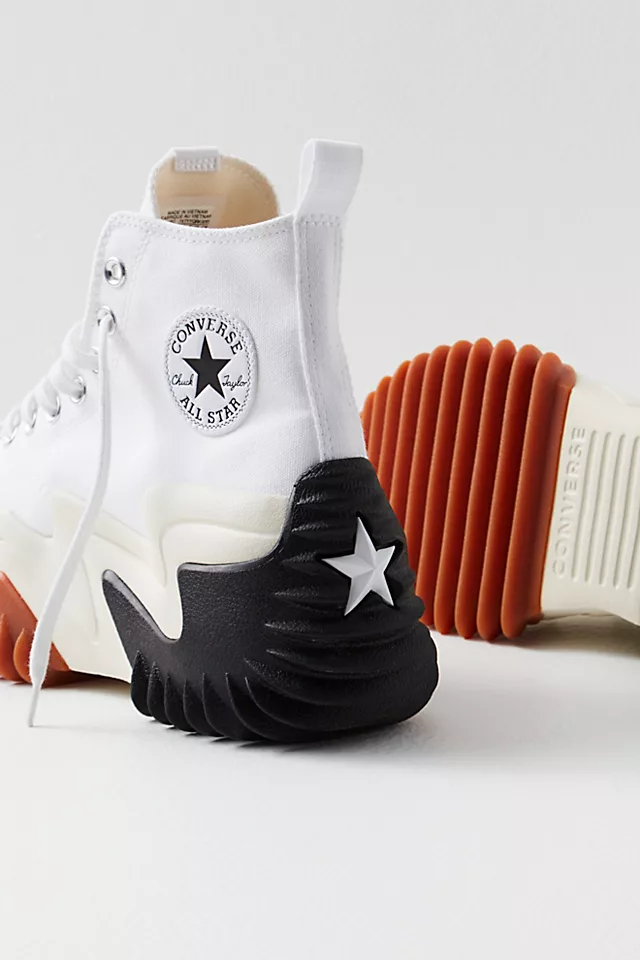 Run Star Hike Motion Hi Top Sneakers White / Black / Gum Honey