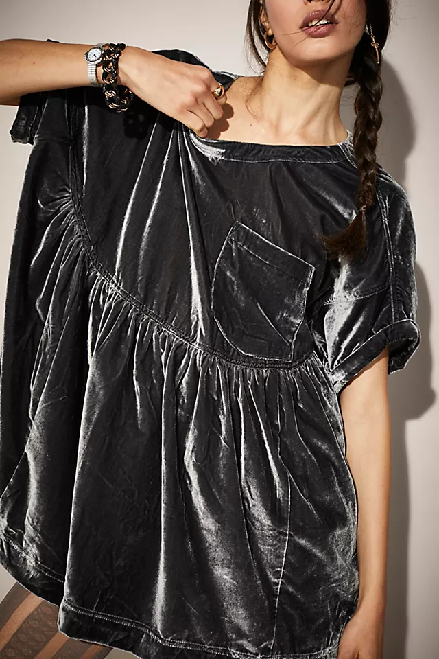 Moon City Velvet Metal Stiletto