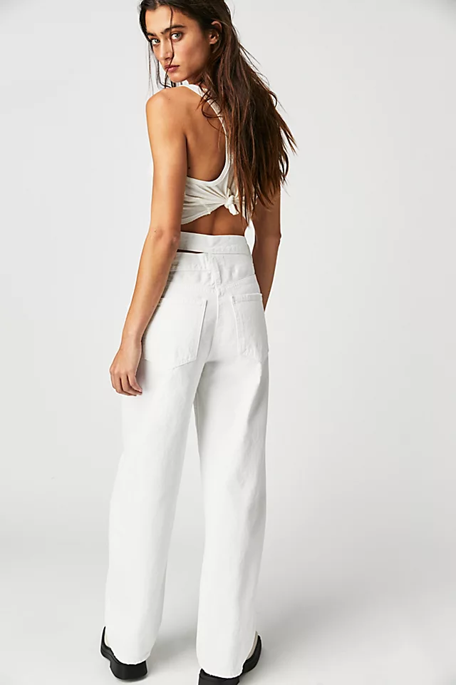 AGOLDE Broken Waistband Jeans Milkshake