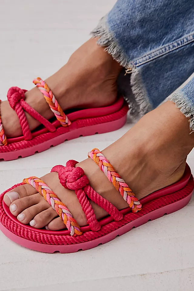 Erin Rope Sandals Multi Pink / Paradise Pink