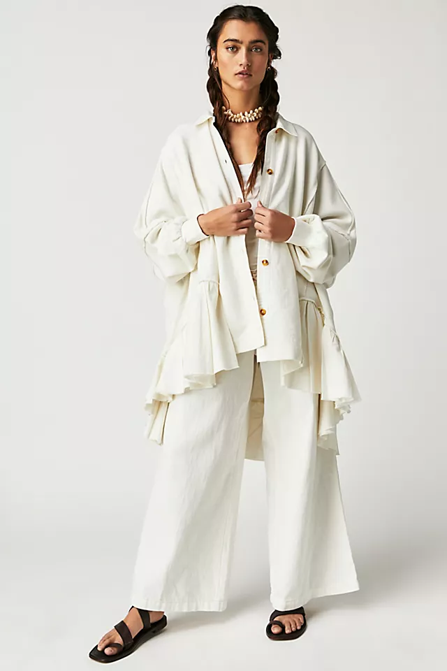 Buttondown Sweatshirt Optic White