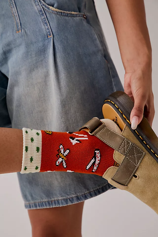 Shimeji Crew Socks Rust